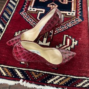 Jimmy Choo, red platform heels